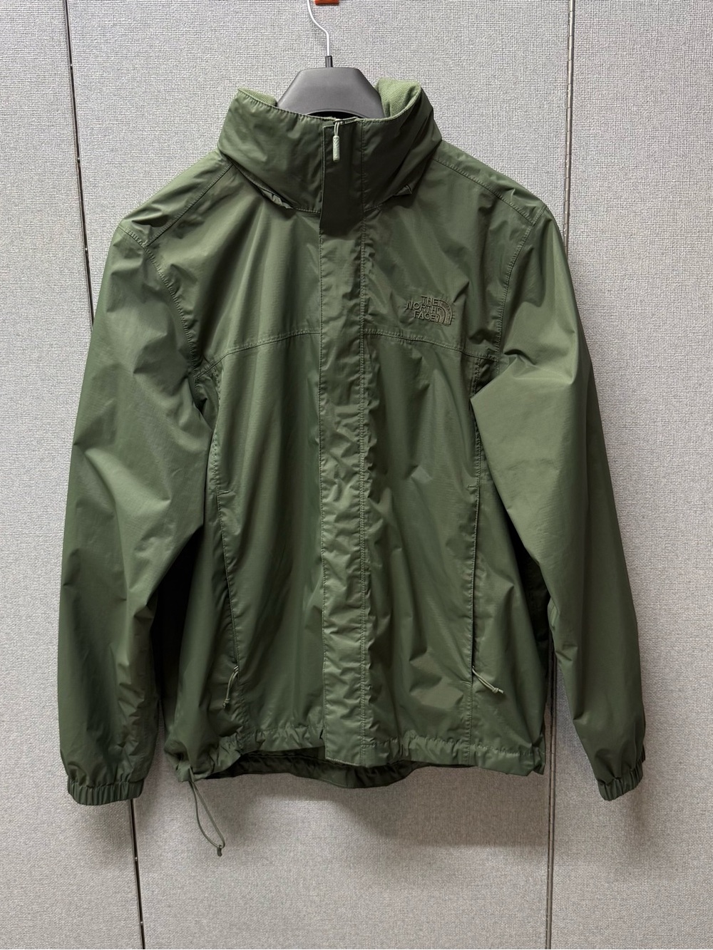 The North Face Men's Olive Windbreaker Jacket